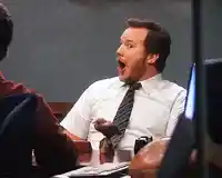 Andy Dwyer Excited meme template