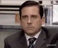 Annoyed Michael Scott meme template