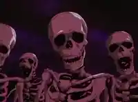 Berserk Skeletons Staring Animated meme template