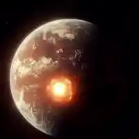Exploding planet meme template