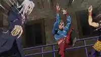 Jojo gang beats up man meme template