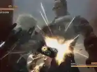 Raiden Punching Armstrong meme template