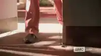 Saul Goodman walking in meme template
