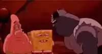 SpongeBob resisting the urge to meme template