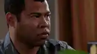 Sweating Jordan Peele meme template