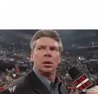Vince McMahon turning around meme template