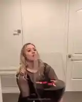 Woman drinking wine meme template
