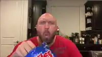 bald guy eating chips meme template