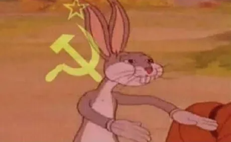 Bugs Bunny Communist meme template