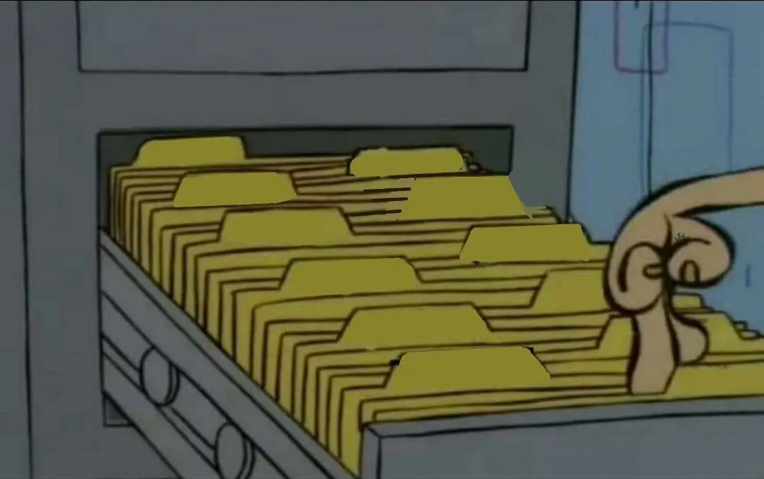 file cabinet meme template