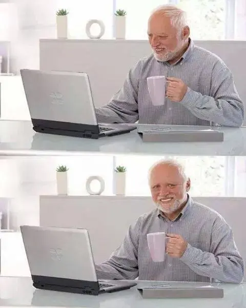 Hide The Pain Harold meme template