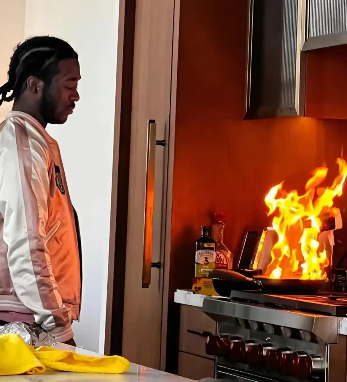 lil uzi vert on fire meme template