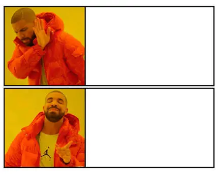 No Yes meme template