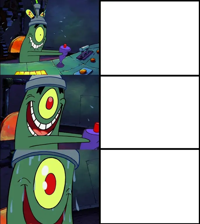 plankton getting excited meme template
