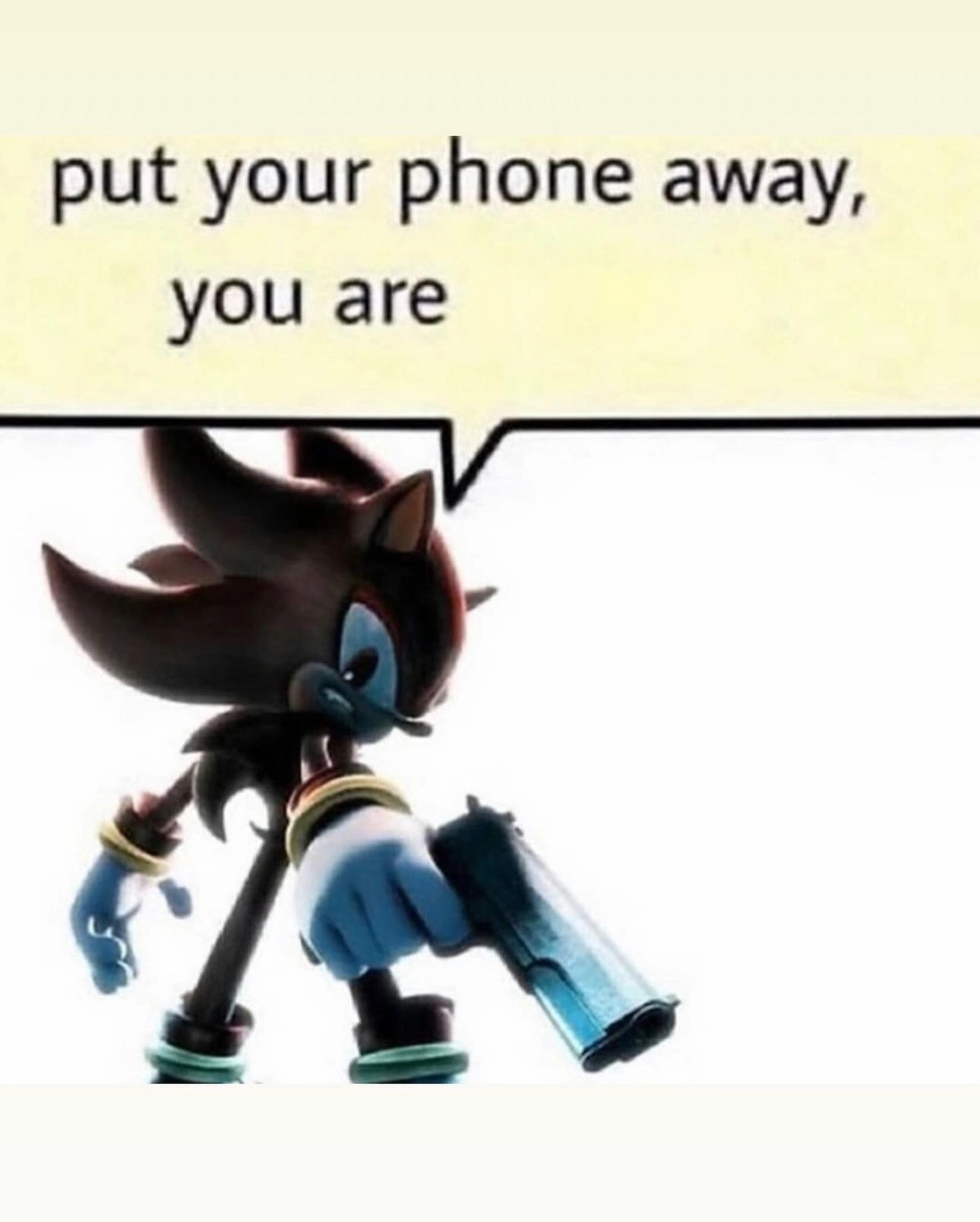 Put Away Your Phone meme template