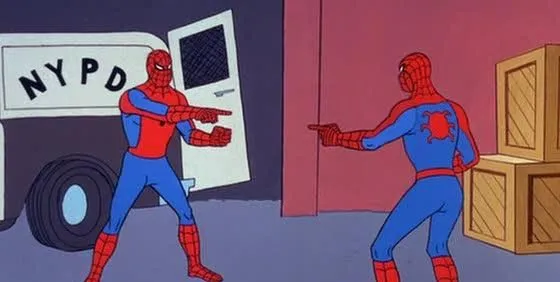 Spider Man Double meme template