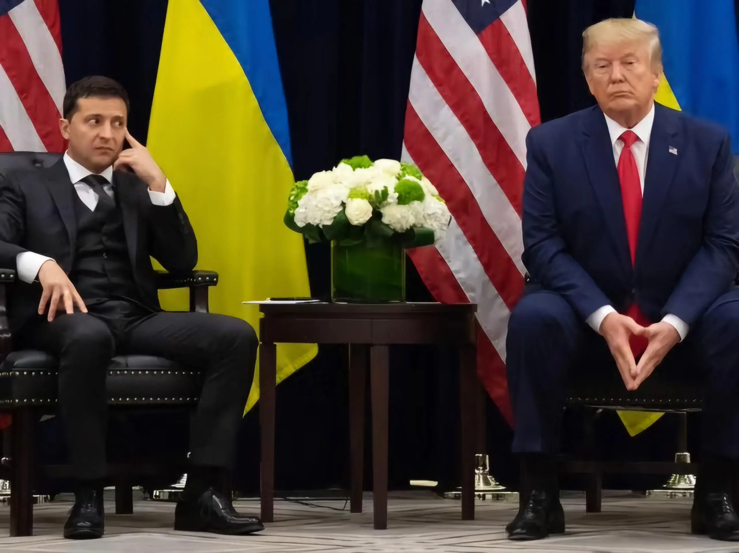 zelensky and trump meme template